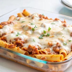 Baked Ziti with Meat Sauce